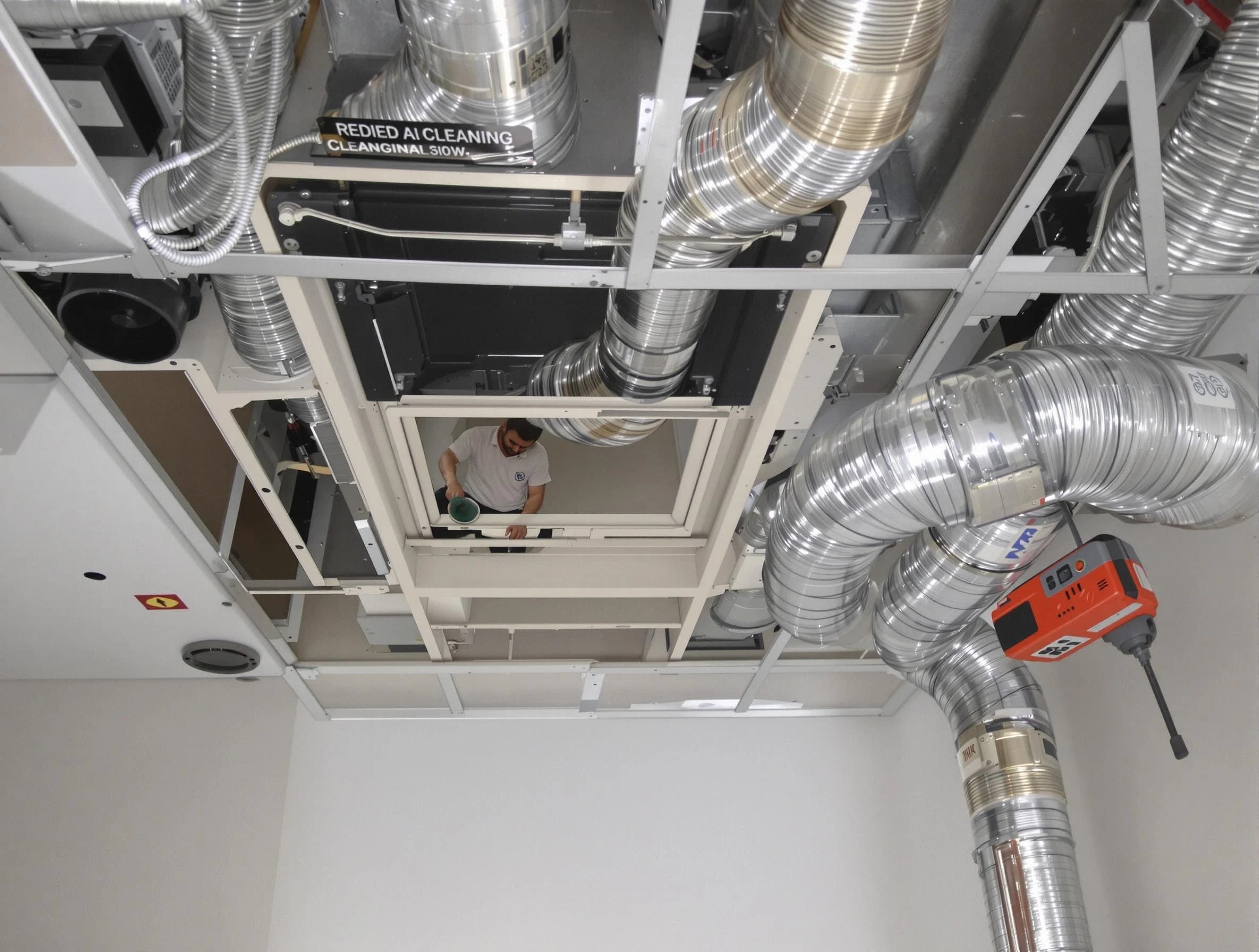 Cullman Air Duct Cleaning technician performing detailed central duct system cleaning in Cullman