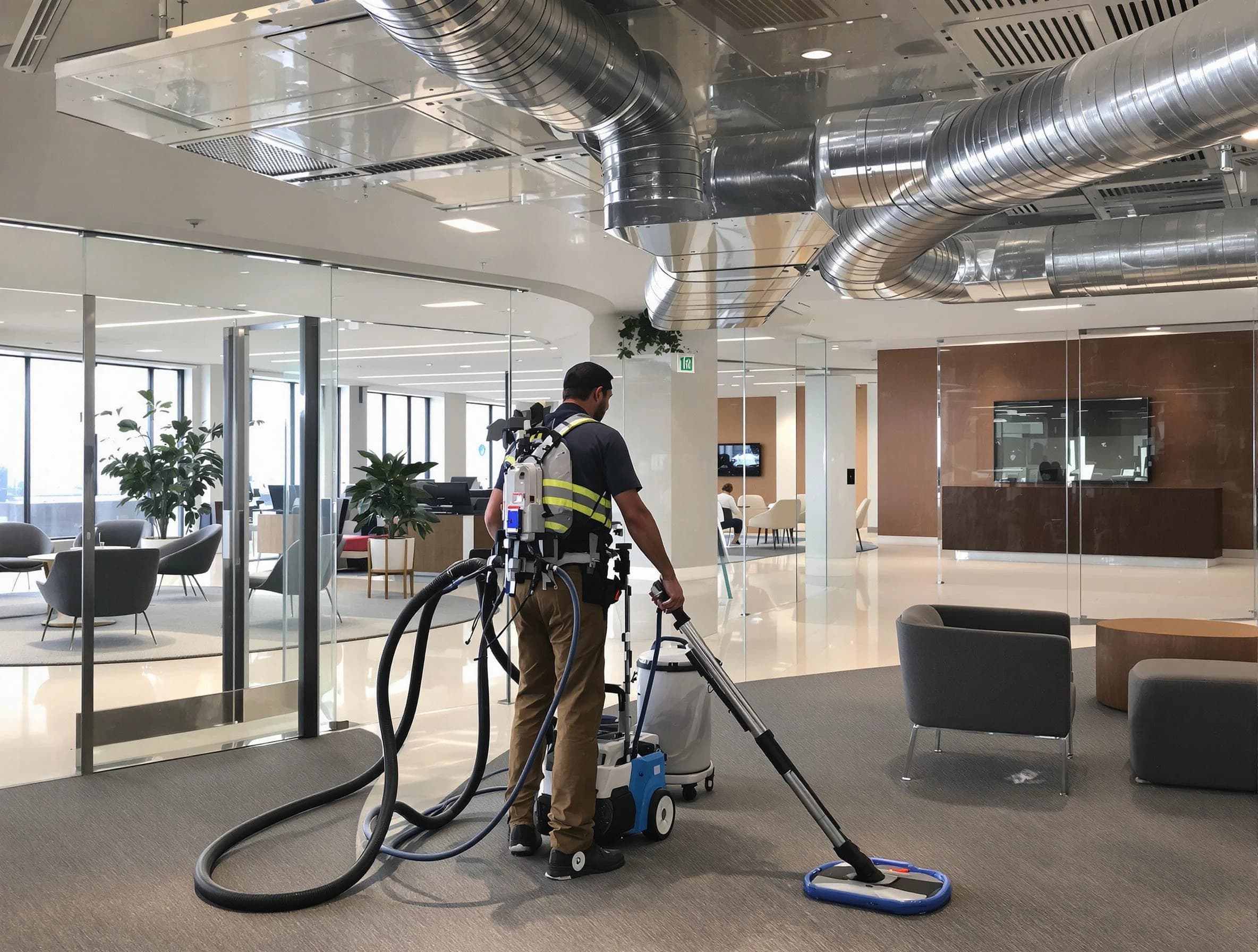 Commercial duct cleaning service by Cullman Air Duct Cleaning in Cullman
