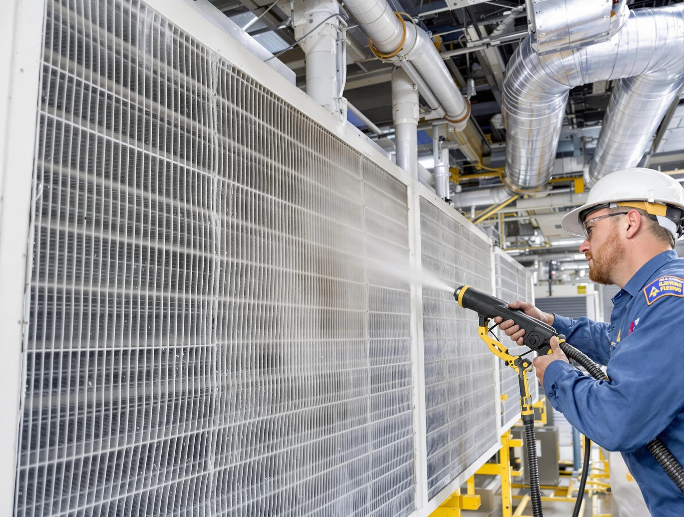 Professional commercial coil cleaning by Cullman Air Duct Cleaning in Cullman