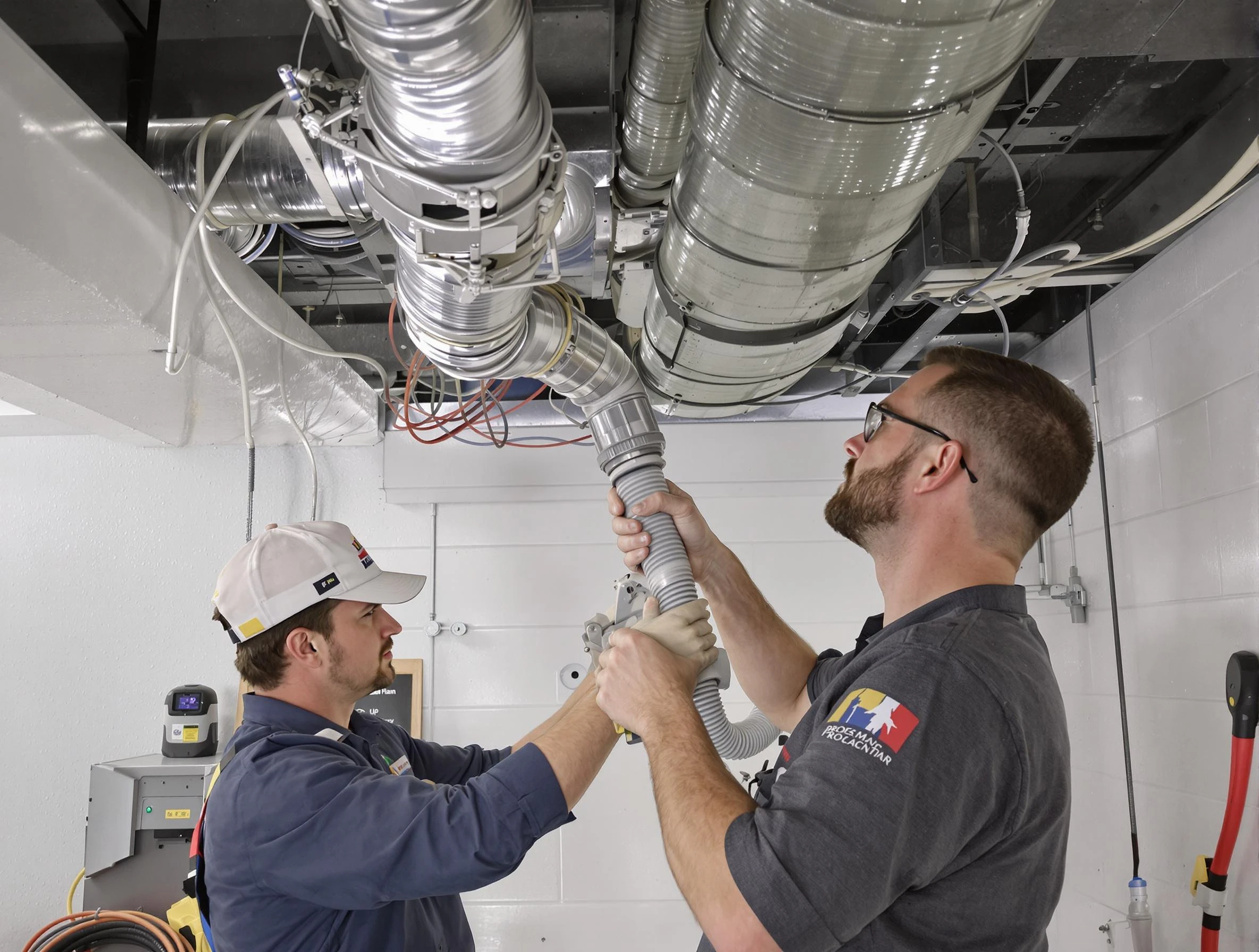 Cullman Air Duct Cleaning technician performing thorough AC duct cleaning in Cullman