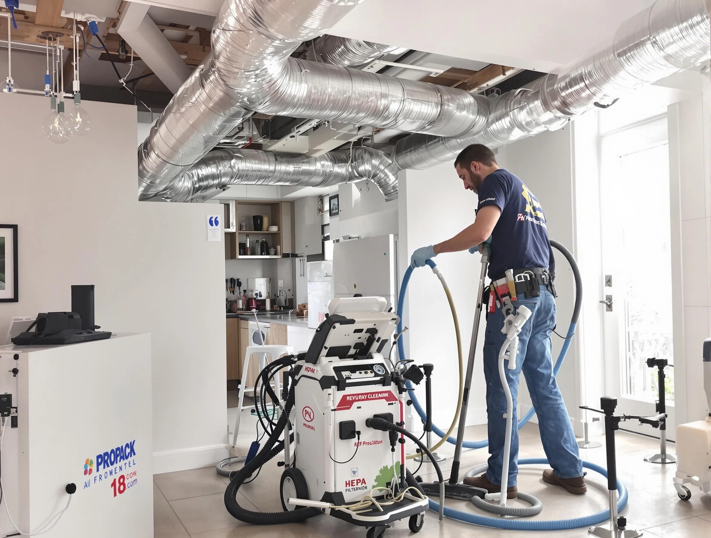 Cullman Air Duct Cleaning technician performing advanced pure duct cleaning with specialized equipment in Cullman